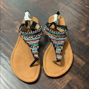 Top Moda Embellished Sandals